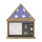 Flash Furniture Quincy Flag and Certificate Display Case, Solid Pine Wood, Fits 3x5 Folded Flag, Weathered Wood HMHD-22M142Y-WEATH-GG - alternate 4